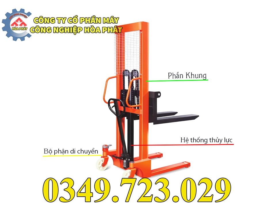 Xe nâng tay cao 1 tấn Hòa Phát