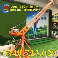 Cẩu xoay mini 360 độ nâng hàng 1 tấn