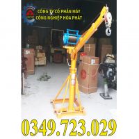 Cẩu xoay 360 độ khung rút chịu tải 500kg